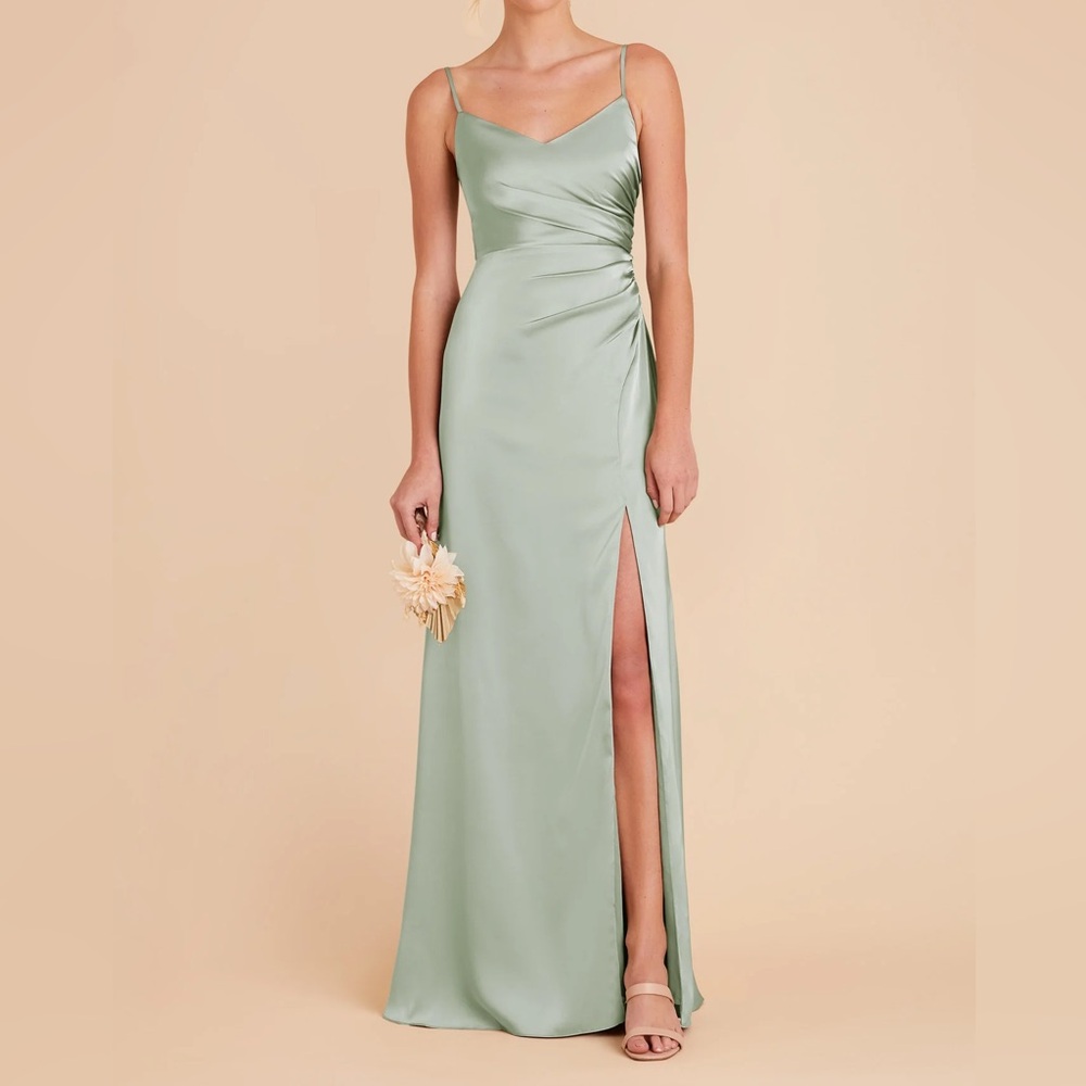 Birdy Grey Matte Satin Sage Catherine Dress